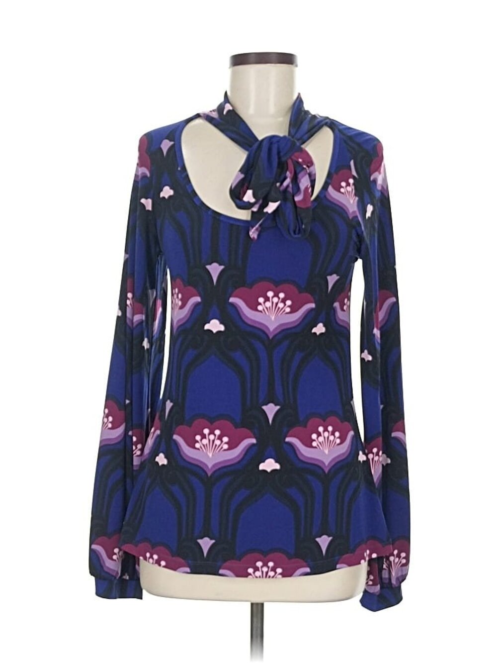 NWOT Express long sleeve floral Y2K blouse, size Medium